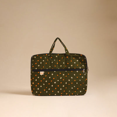 Handcrafted Quilted Laptop Bag (12 x 16 in) 42