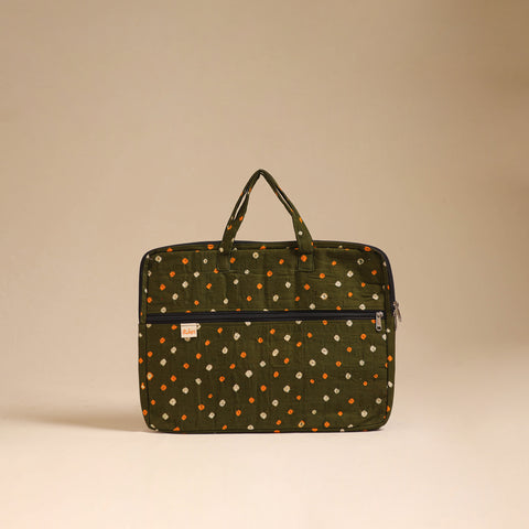 Handcrafted Quilted Laptop Bag (12 x 16 in) 42