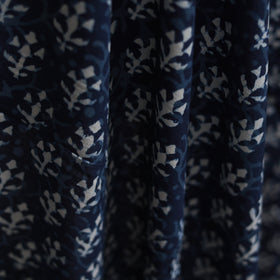 Blue - Hand Block Indigo Bagru Print Natural Dyed Cotton Fabric 23