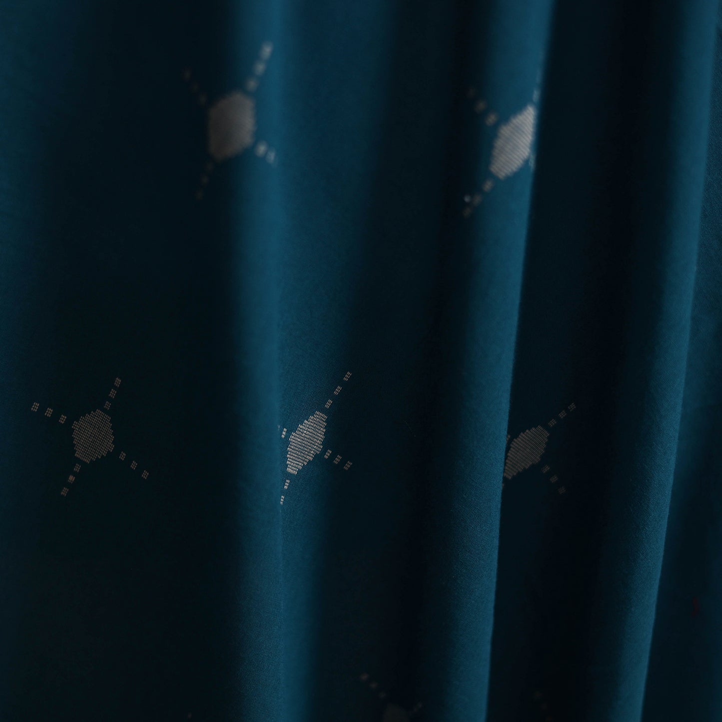 Blue - Prewashed Cotton Jacquard Fabric 01