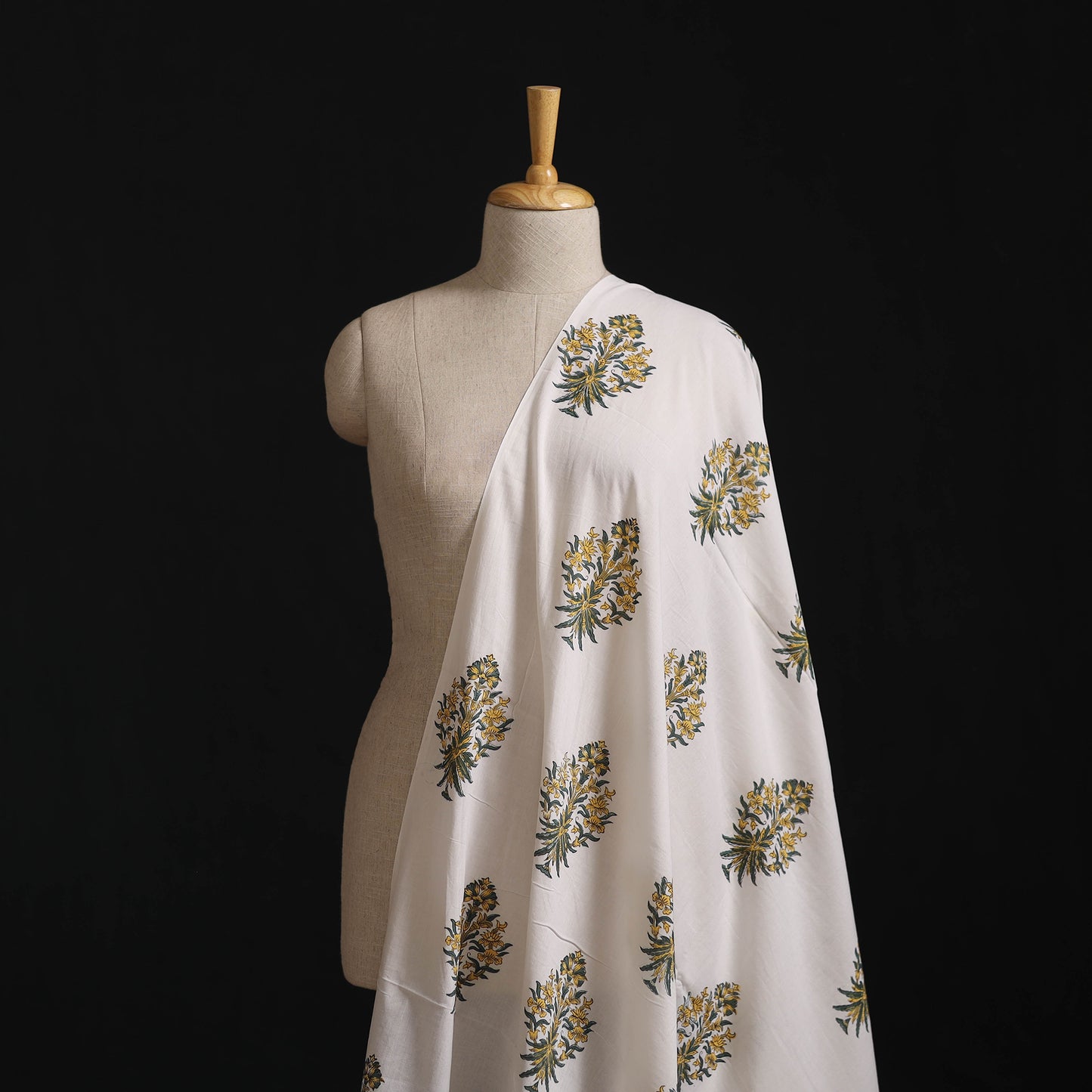 Sanganeri Hand Block Print Cotton Fabric 16