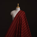 Maroon - Prewashed Cotton Jacquard Fabric 02