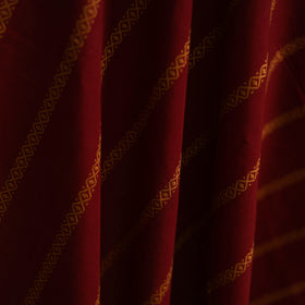 Maroon - Prewashed Cotton Jacquard Fabric 02