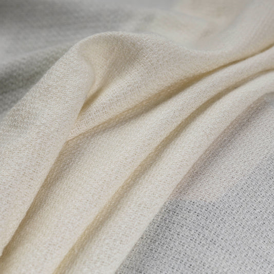 Beige - Kumaun Handwoven Pure Merino Woolen Fabric
