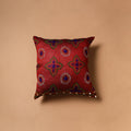 Floral Hand Embroidered Cushion Cover (16 x 16 in) 13