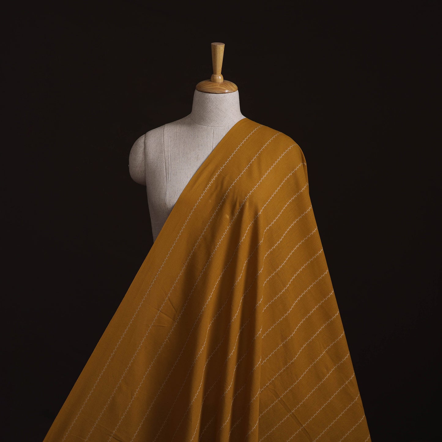 Yellow - Prewashed Cotton Jacquard Fabric 07