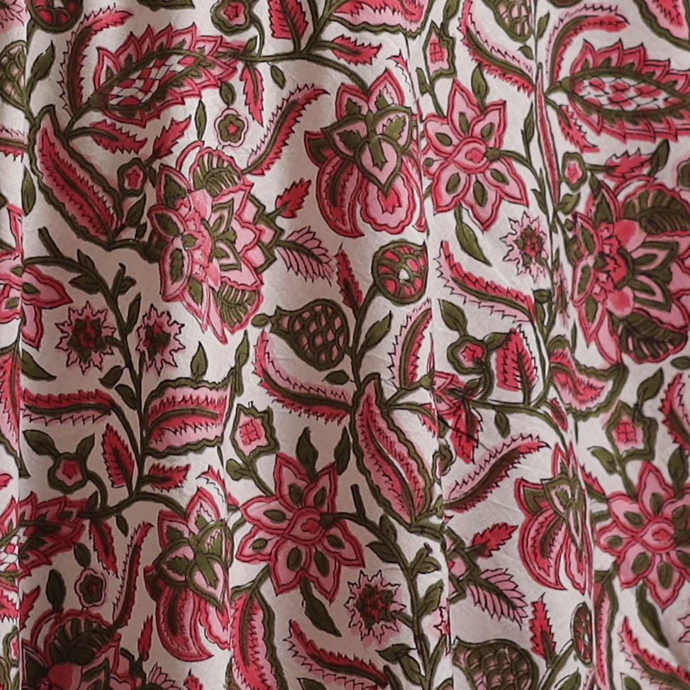 Sanganeri Hand Block Print Cotton Fabric 01