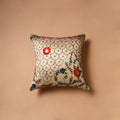 Floral Hand Embroidered Cushion Cover (16 x 16 in) 09