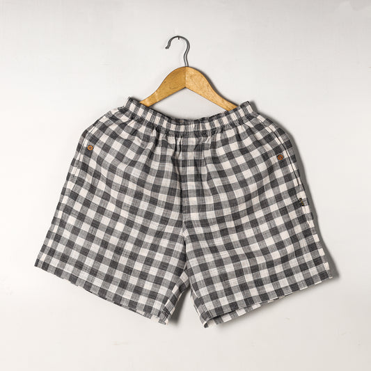 Black - Jacquard Weave Cotton Unisex Boxer/Shorts