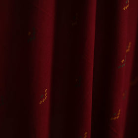 Maroon - Prewashed Cotton Jacquard Fabric 08