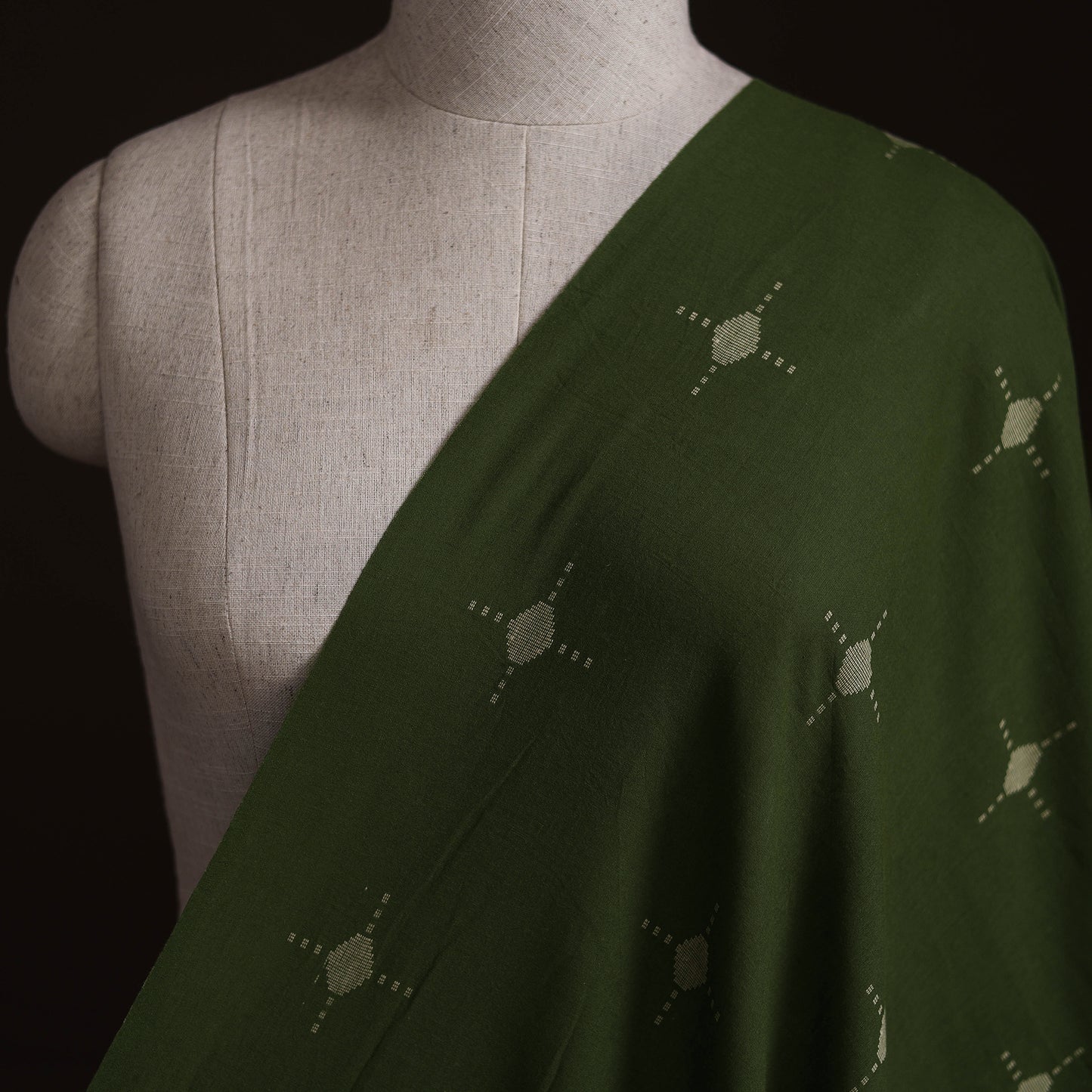 Green - Prewashed Cotton Jacquard Fabric 09
