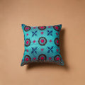 Floral Hand Embroidered Cushion Cover (16 x 16 in) 11