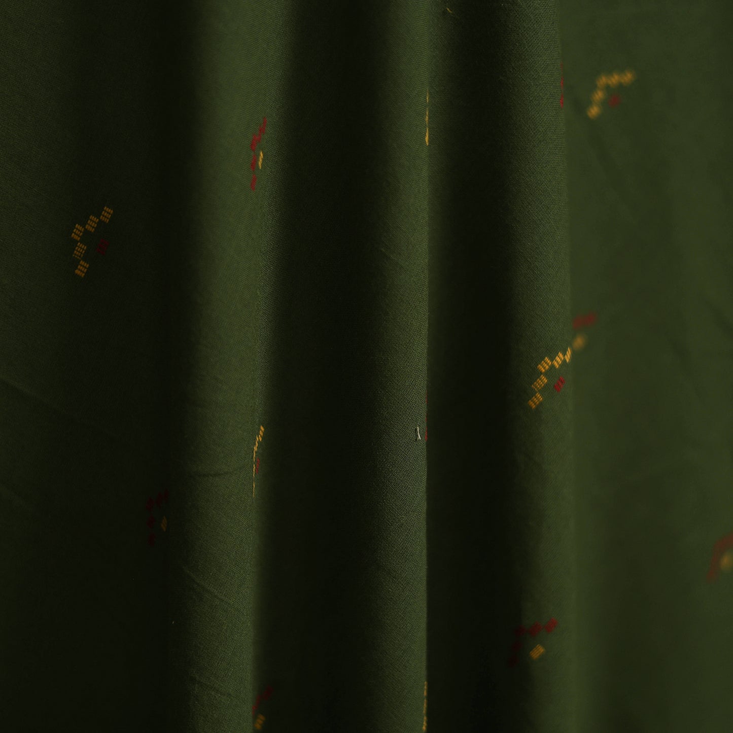 Green - Prewashed Cotton Jacquard Fabric 11