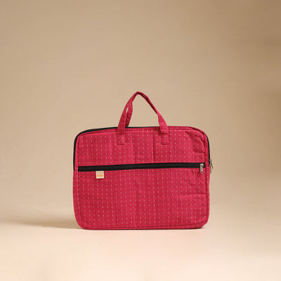 Handcrafted Quilted Laptop Bag (12 x 16 in) 60