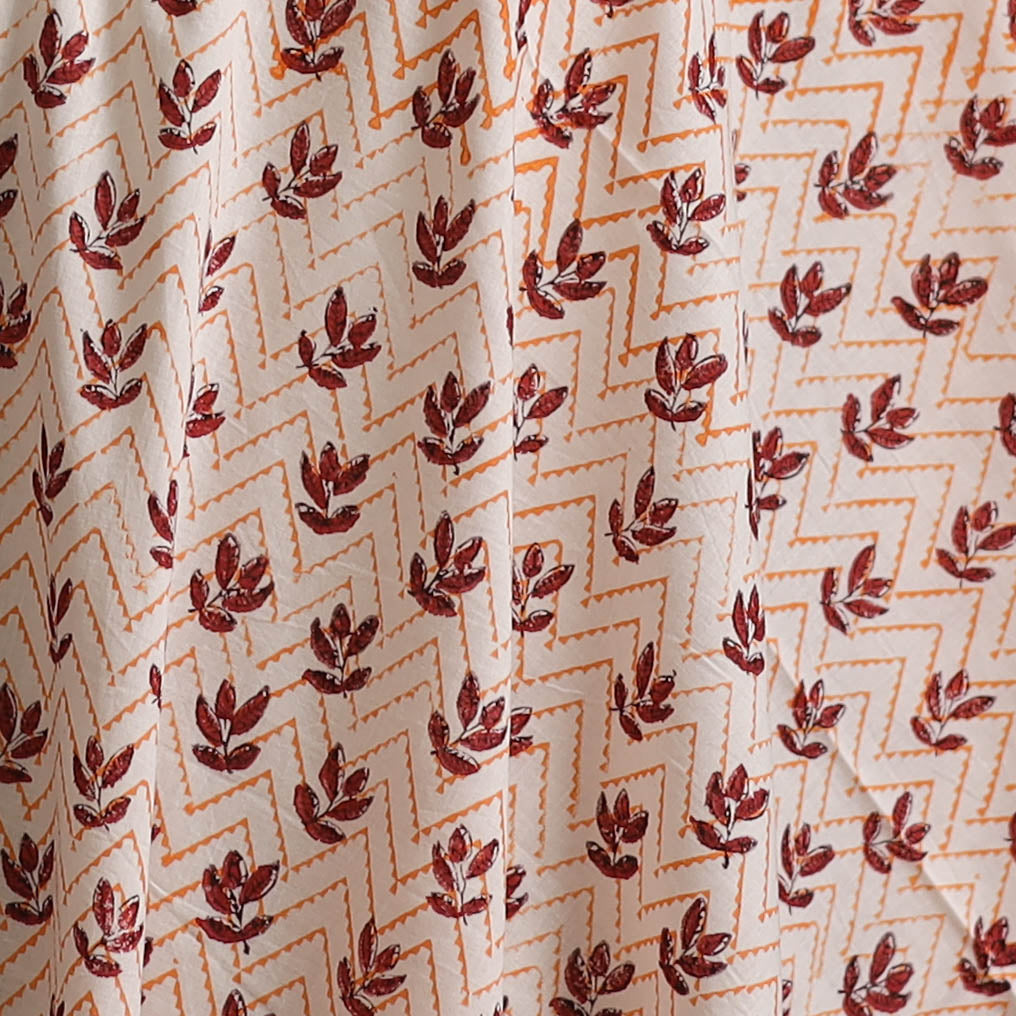 Sanganeri Hand Block Print Cotton Fabric 07