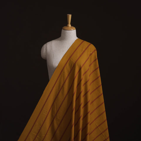 Yellow - Prewashed Cotton Jacquard Fabric 12