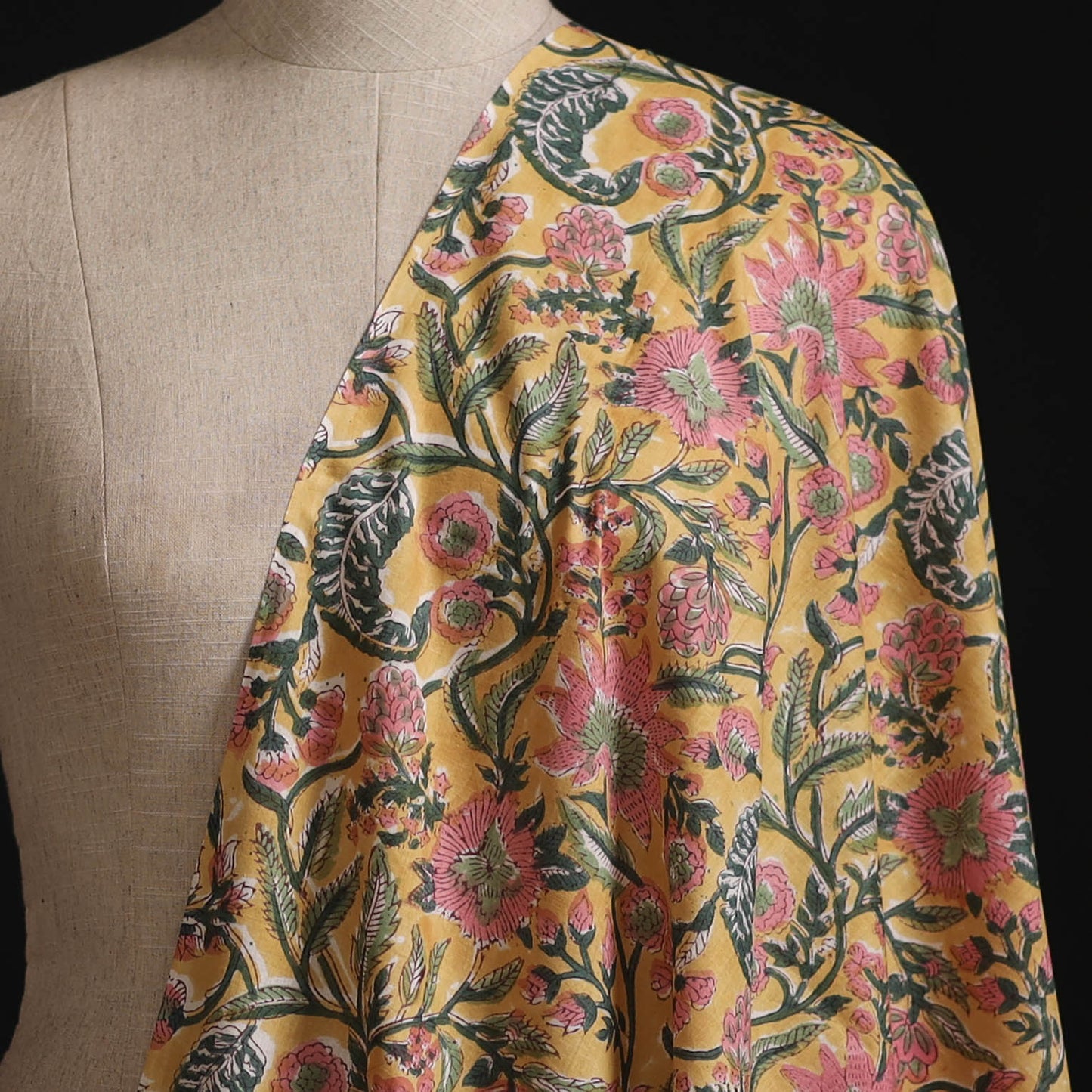 Sanganeri Hand Block Print Cotton Fabric 08
