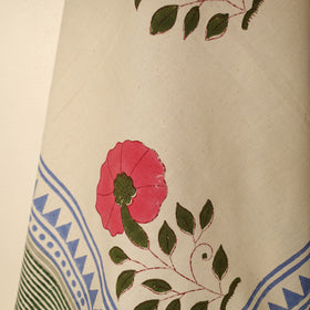 Buy Block Printed Handloom Cotton Sanganeri Towel Online