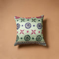 Floral Hand Embroidered Cushion Cover (16 x 16 in) 29