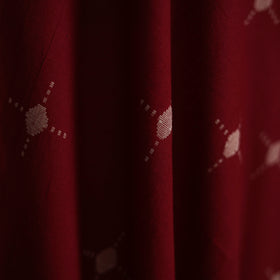 Maroon - Prewashed Cotton Jacquard Fabric 13