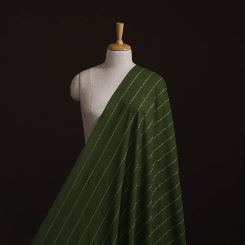Green - Prewashed Cotton Jacquard Fabric 14