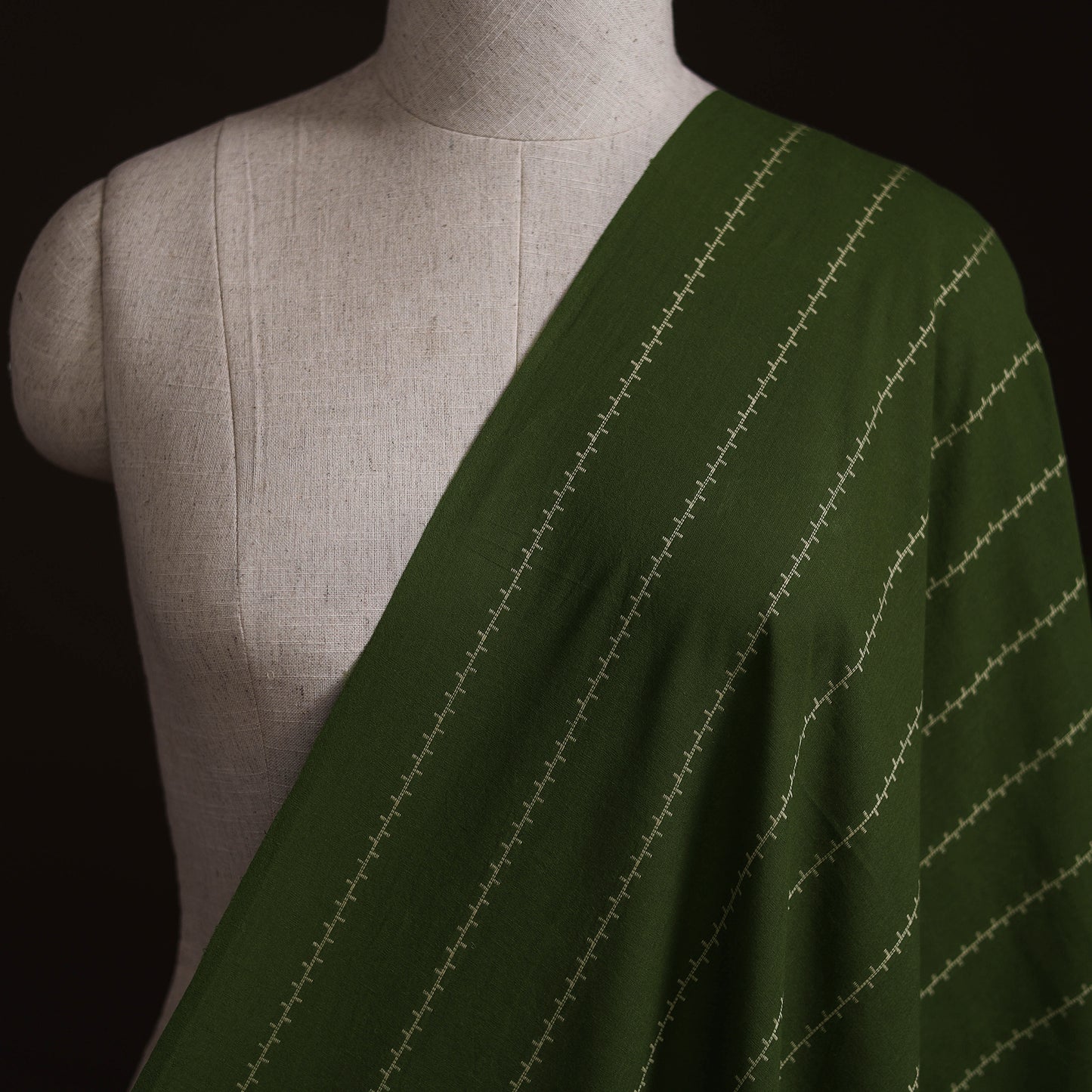 Green - Prewashed Cotton Jacquard Fabric 14