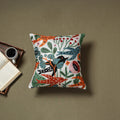 Multicolor - silk thread crewel hand embroidery cushion