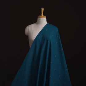 Blue - Prewashed Cotton Jacquard Fabric 16