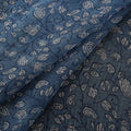 Bagru Dabu Hand Block Print Natural Dyed Kota Doria Cotton Fabric 01