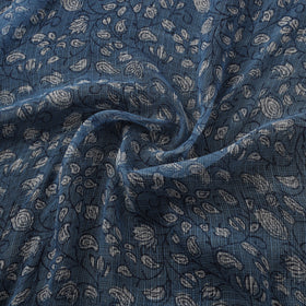 Bagru Dabu Hand Block Print Natural Dyed Kota Doria Cotton Fabric 01