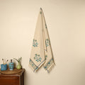  Block Printed Handloom Cotton Sanganeri Towel 
