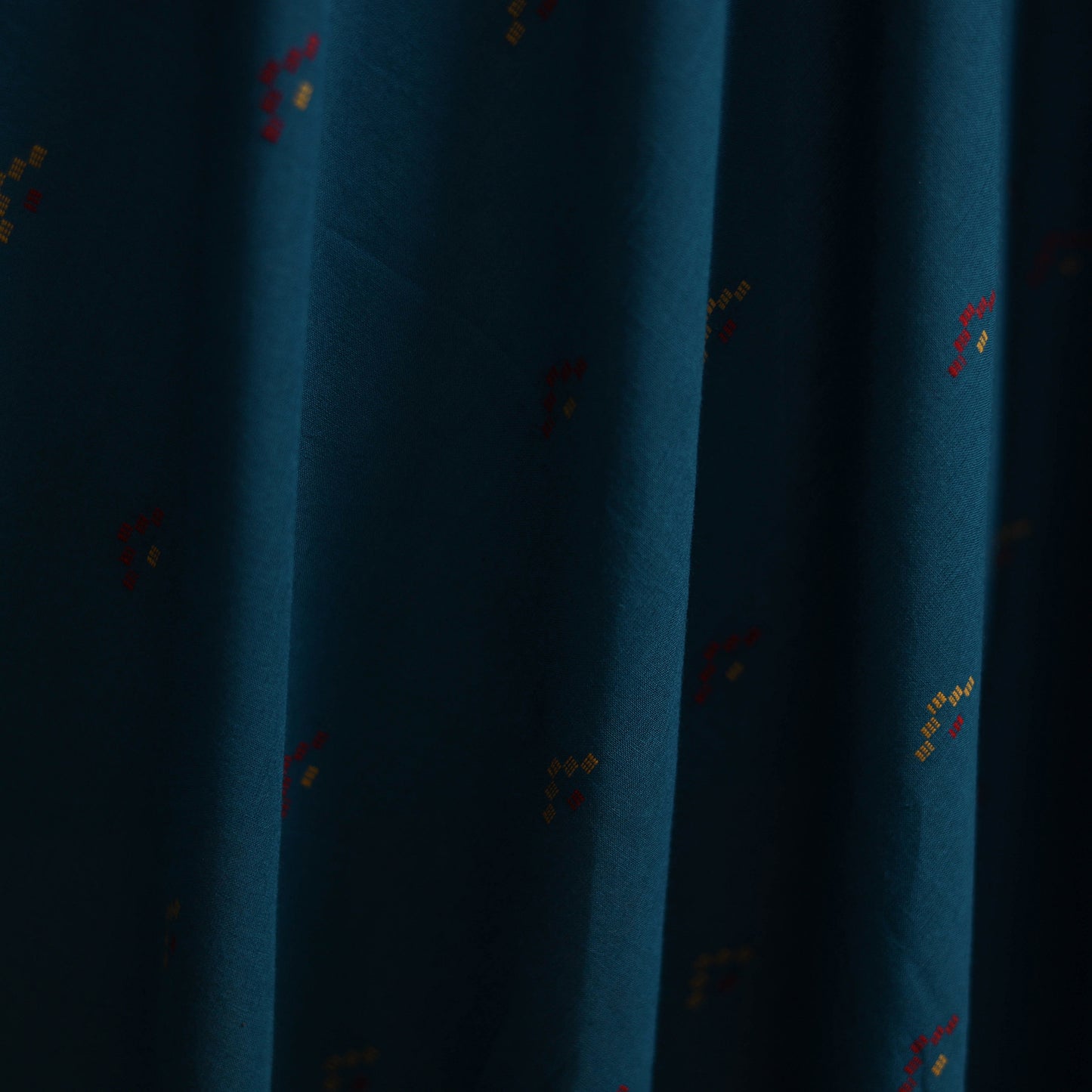 Blue - Prewashed Cotton Jacquard Fabric 16