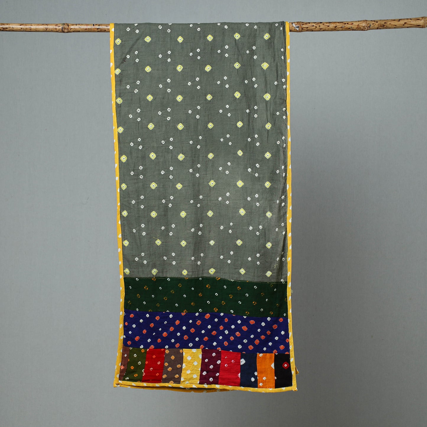 Patchwork Bandhani Stole
