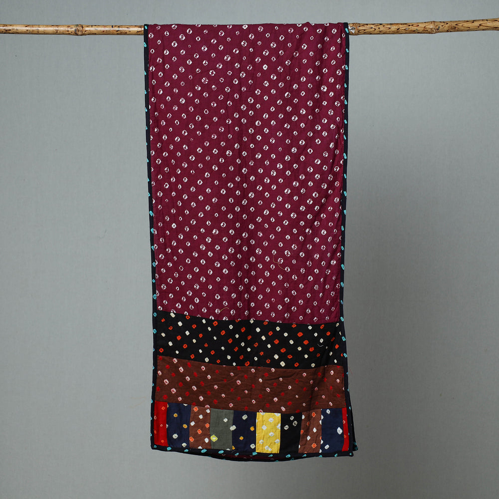 Patchwork Bandhani Stole
