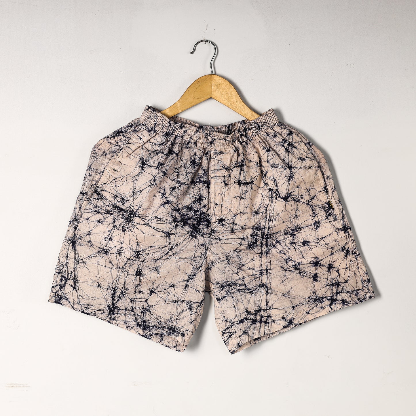 Beige - Hand Batik Printed Cotton Unisex Boxer/Shorts