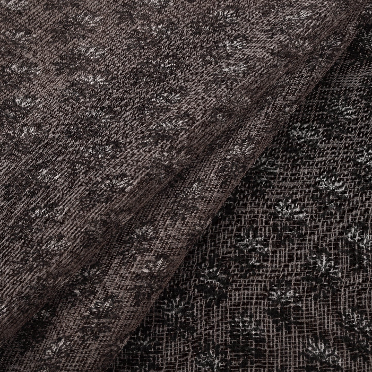 Bagru Dabu Hand Block Print Natural Dyed Kota Doria Cotton Fabric 03