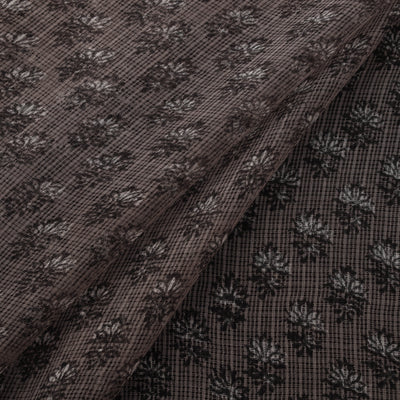 Bagru Dabu Hand Block Print Natural Dyed Kota Doria Cotton Fabric 03