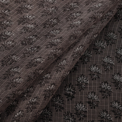 Bagru Dabu Hand Block Print Natural Dyed Kota Doria Cotton Fabric 03