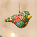 Kashmiri Handpainted Paper Mache Bird Hanging for Home Decor 46
