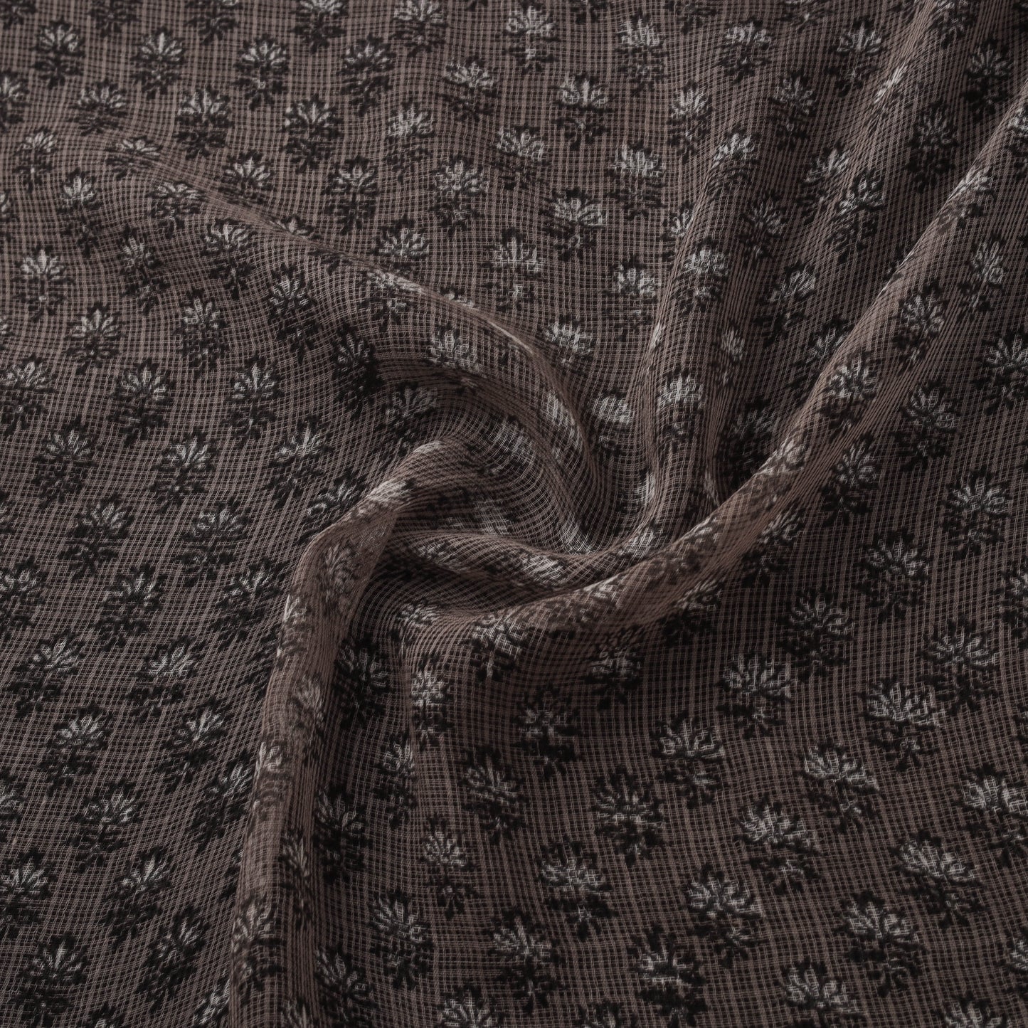 Bagru Dabu Hand Block Print Natural Dyed Kota Doria Cotton Fabric 03