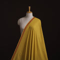 Yellow - Prewashed Cotton Plain Fabric with Mangalgiri Border 18