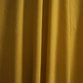 Yellow - Prewashed Cotton Plain Fabric with Mangalgiri Border 18