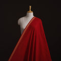 Red - Prewashed Cotton Plain Fabric with Mangalgiri Border 19