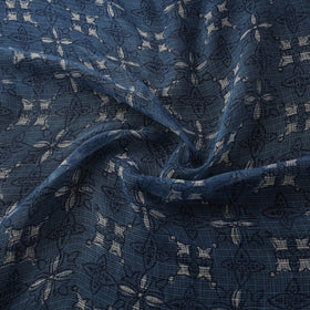 Bagru Dabu Hand Block Print Natural Dyed Kota Doria Cotton Fabric 05