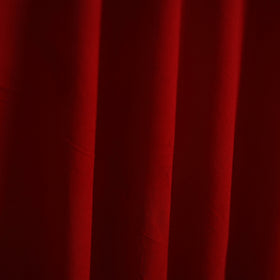 Red - Prewashed Cotton Plain Fabric with Mangalgiri Border 19