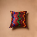 Floral Hand Embroidered Cushion Cover (16 x 16 in) 33