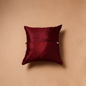 Floral Hand Embroidered Cushion Cover (16 x 16 in) 33