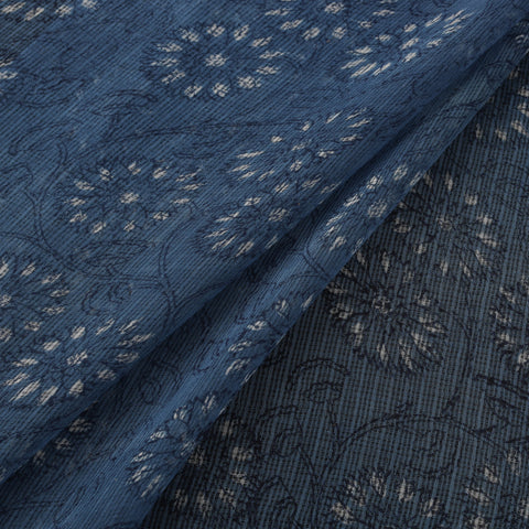 Bagru Dabu Hand Block Print Natural Dyed Kota Doria Cotton Fabric 09