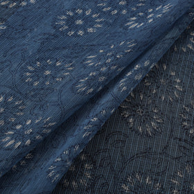 Bagru Dabu Hand Block Print Natural Dyed Kota Doria Cotton Fabric 09