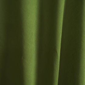 Green - Prewashed Cotton Plain Fabric with Mangalgiri Border 20